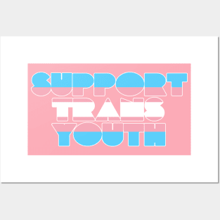 Support Trans Youth ))(( Transgender Pride Flag Posters and Art